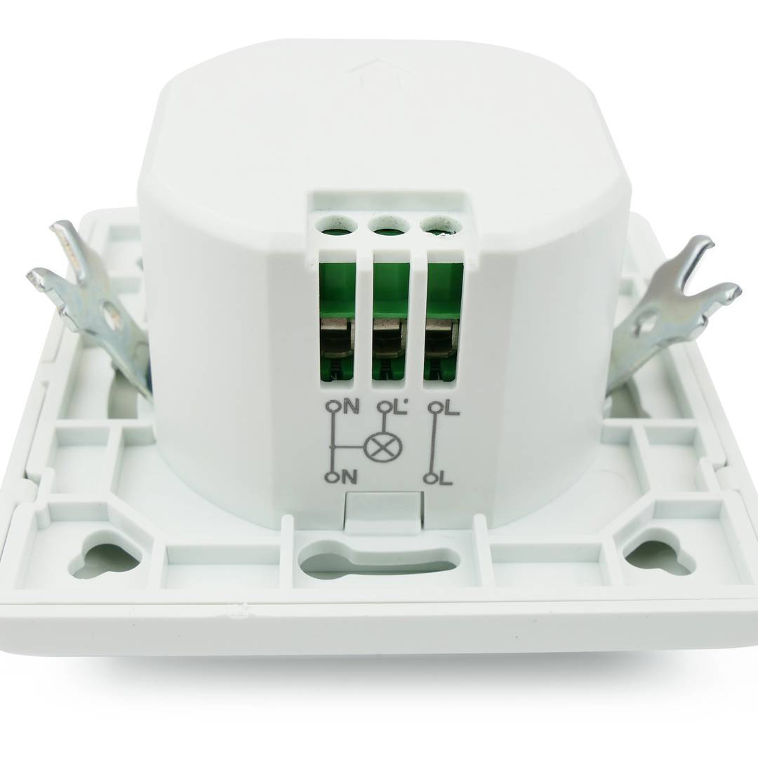 Detector de movimento incorporado parede 80x80mm com controle de tempo luz e distância
