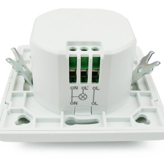 Detector de movimento incorporado parede 80x80mm com controle de tempo luz e distância