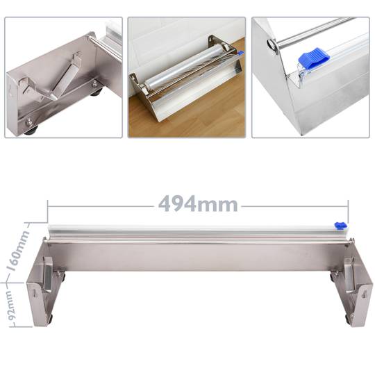 Distributeur de bobine de film plastique 450 mm pour emballage