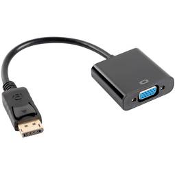 Adattatore Lanberg DisplayPort 1.1 maschio a VGA 15 pin femmina 20cm nero