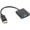 Adapter Lanberg DisplayPort 1.1 męski na VGA 15-pin żeński 20cm czarny