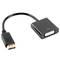 Adaptador Lanberg dual link Displayport 1.2 mascle a DVI-I femella 24+5 pin 10cm negre