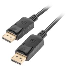 Lanberg Cable DisplayPort 1.2 male to DisplayPort 1.2 male 1.8m 4k black CA-DPDP-10CC-0018-BK