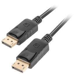 Lanberg Cable DisplayPort 1.2 male to DisplayPort 1.2 male 1m 4k black CA-DPDP-10CC-0010-BK