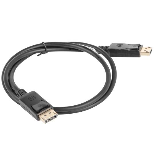 Kabel Lanberg DisplayPort 1.2 męski na DisplayPort 1.2 męski 1m 4k czarny CA-DPDP-10CC-0010-BK