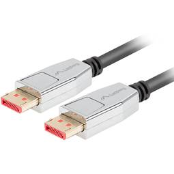 Lanberg Cable DisplayPort 1.4 male to DisplayPort 1.4 male 20 pin 1m 8k black CA-DPDP-20CU-0010-BK
