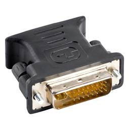 Lanberg DVI-I 24+5 pin dual link męski na VGA żeński adapter czarny