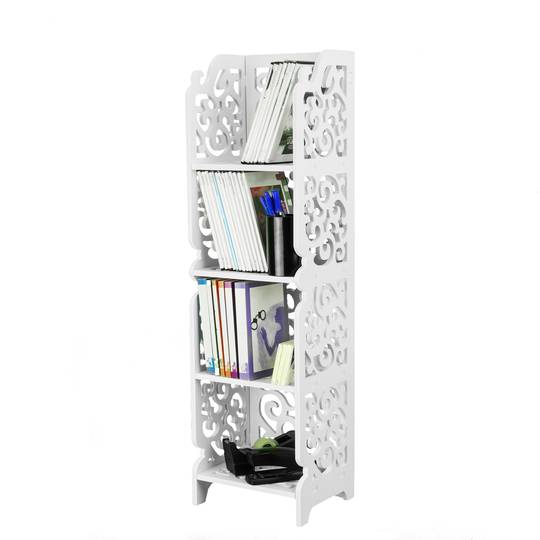 Bookshelf Storage Display Stand 4 Tier, Pvc Pipe Shelves Cost