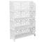 Holz-Kunststoff Regal Stehregal Standregal Steckregal Bücherregal mit 4 Regalen weiss 59x20x85cm