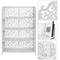 Holz-Kunststoff Regal Stehregal Standregal Steckregal Bücherregal mit 4 Regalen weiss 59x20x85cm