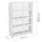 Holz-Kunststoff Regal Stehregal Standregal Steckregal Bücherregal mit 4 Regalen weiss 59x20x85cm