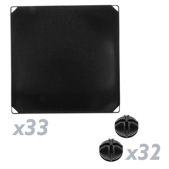 Schuhschrank Stufenregal Modular Garderobenschrank 9-Kubus 17x17cm schwarz