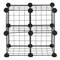 Armadio guardaroba scaffale modulare di 4 cubi 17x17cm metallo bianco