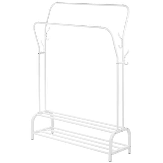 Multifunctional White Metal Coat Rack, White Coat Hanger Stand Ikea