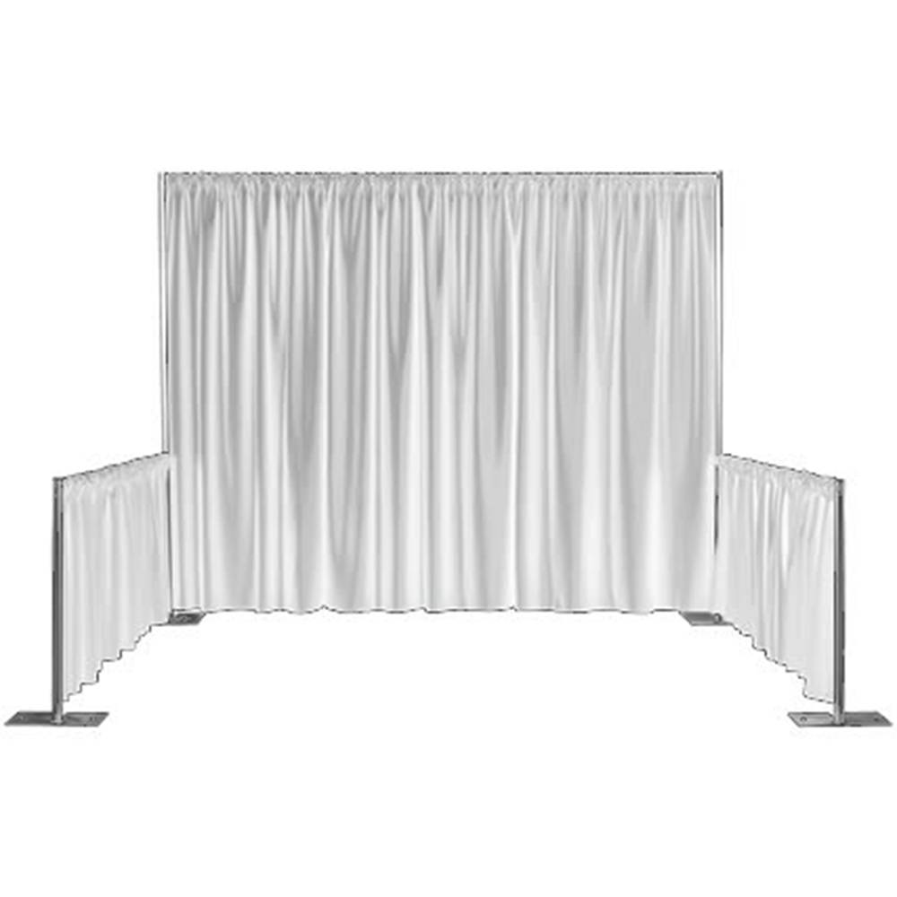 Tessuto in velluto bianco Pipe-and-drape 1x2 metri