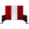 Pipe-and-drape tessuto in velluto bianco H: 2m x W: 2m