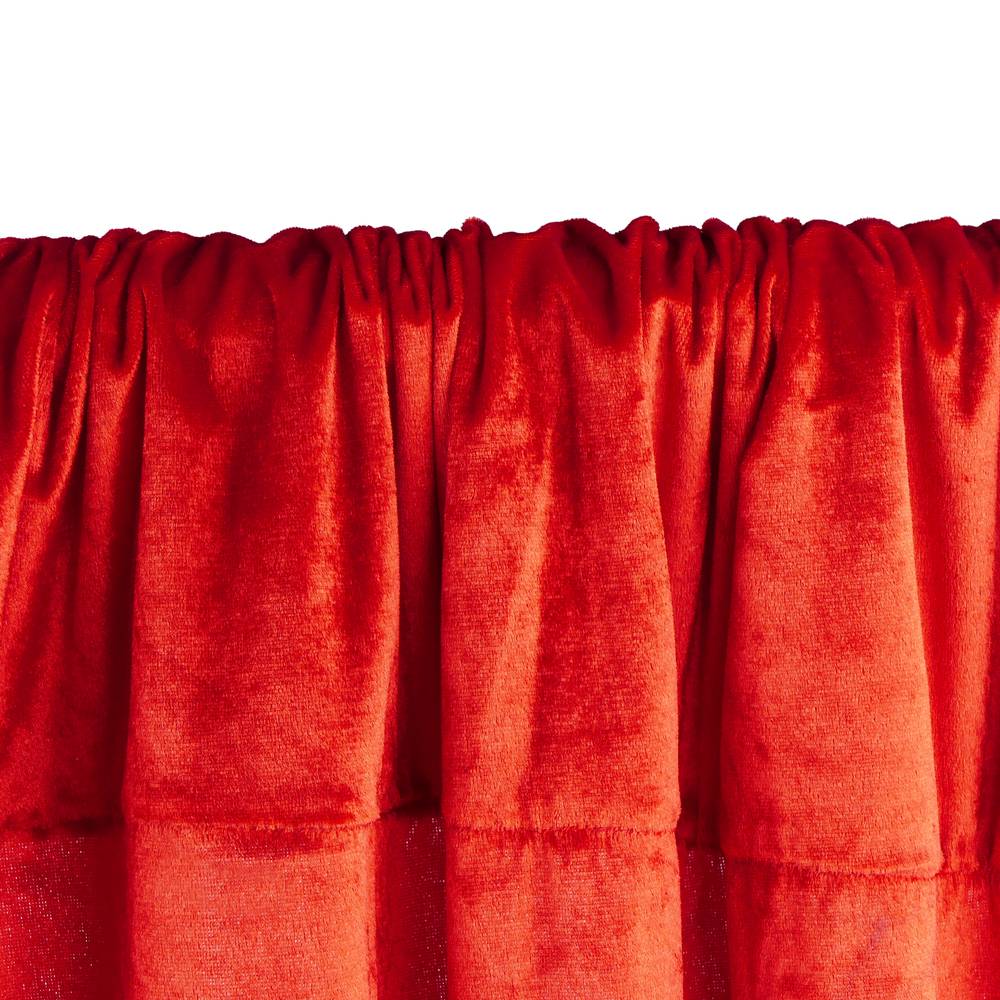 Pipe-and-drape red velvet fabric H: 1m x W: 2m