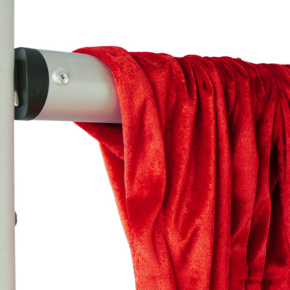 Pipe-and-drape tissu de velours rouge H: 3m x W: 3m