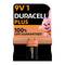 Duracell 6LR61 9V Plus Power Long Life Alkaline-Batterie 26,5 x 17,5 x 48,5 mm