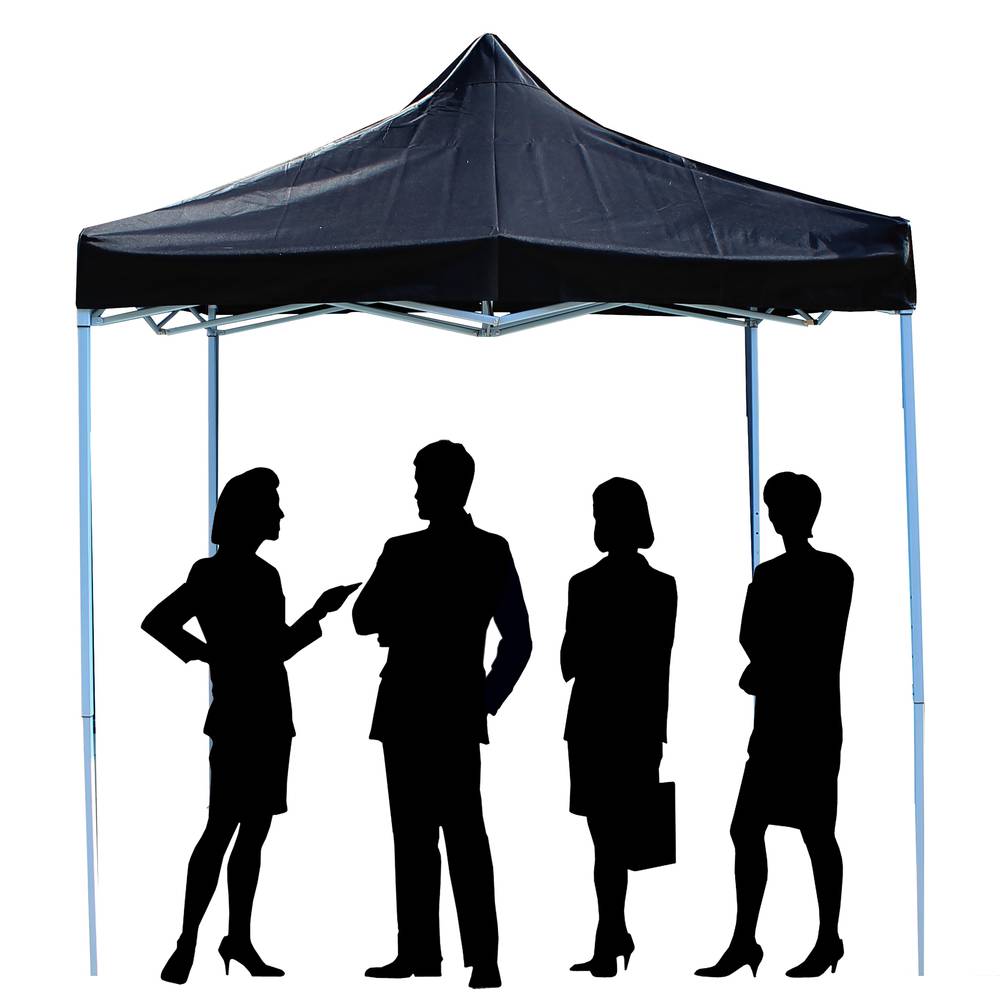 Tonnelle pliante noire tente 250x250cm