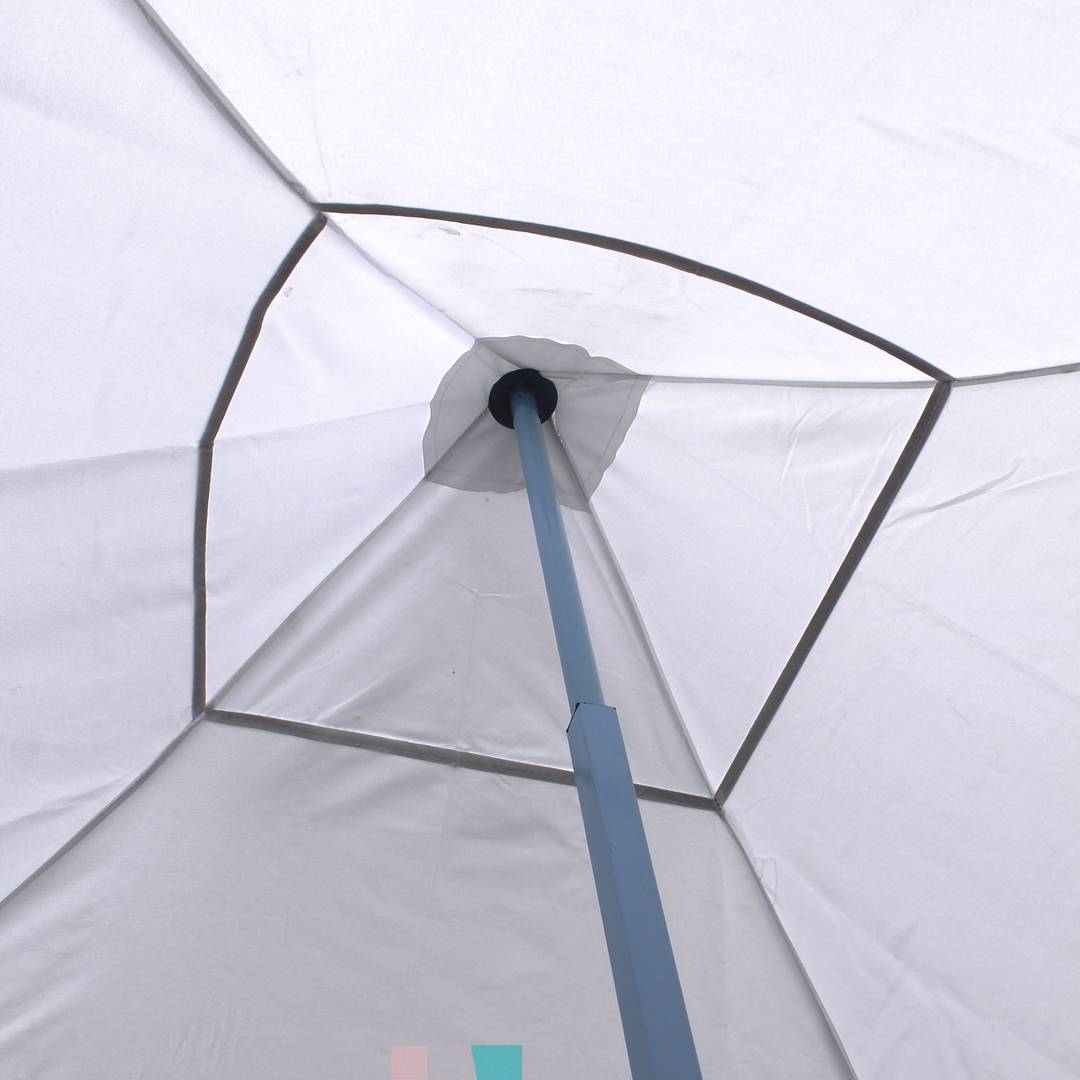 Gazebo pieghevole bianco tenda 300x300cm con tessuti laterali