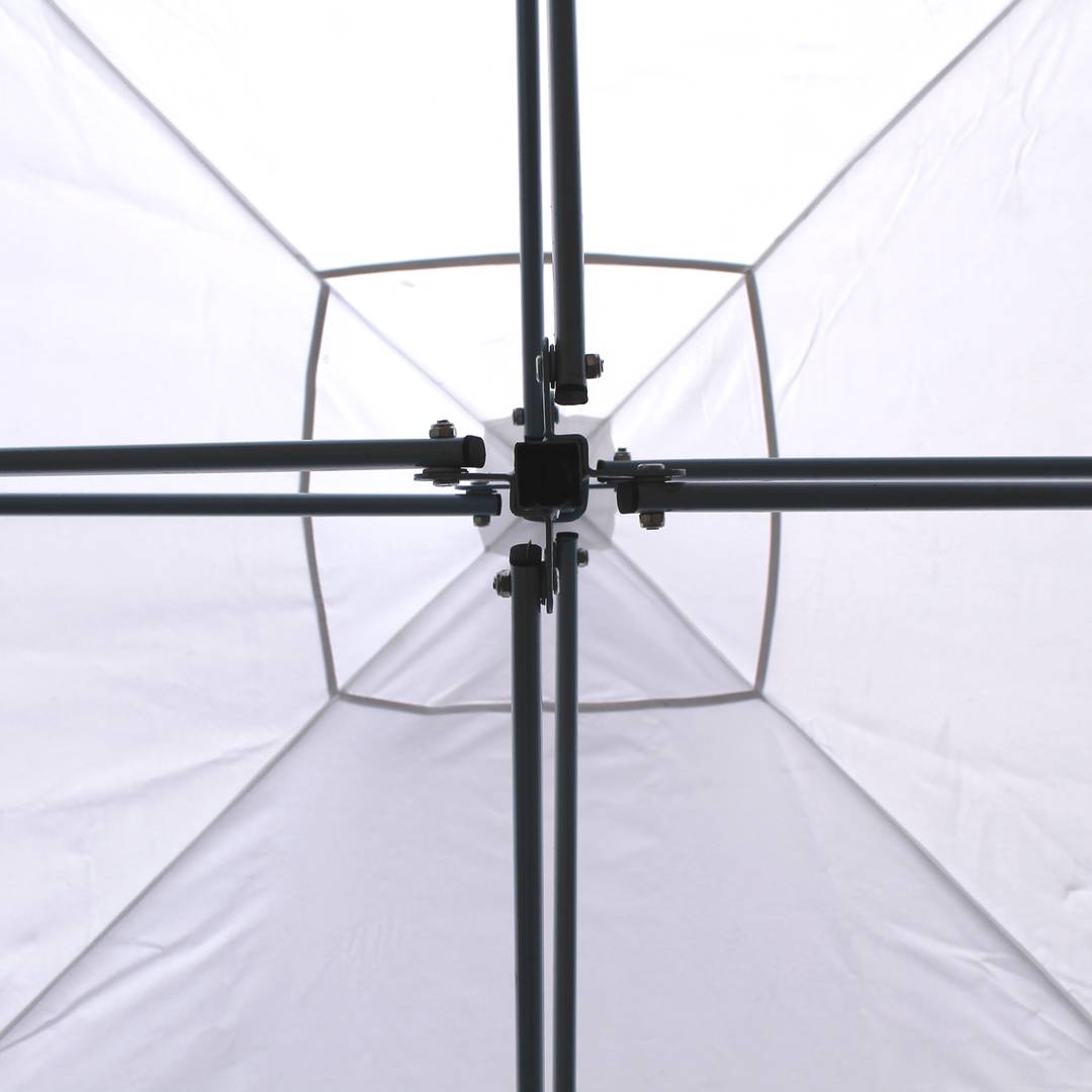 Gazebo pieghevole bianco tenda 300x300cm con tessuti laterali