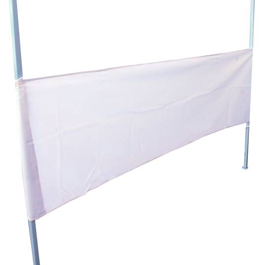 Lona lateral media para carpa plegable de 250cm blanca