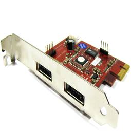 PCI-Express adapter to eSATA + USB (2 EXT) eSATAp SIL3132
