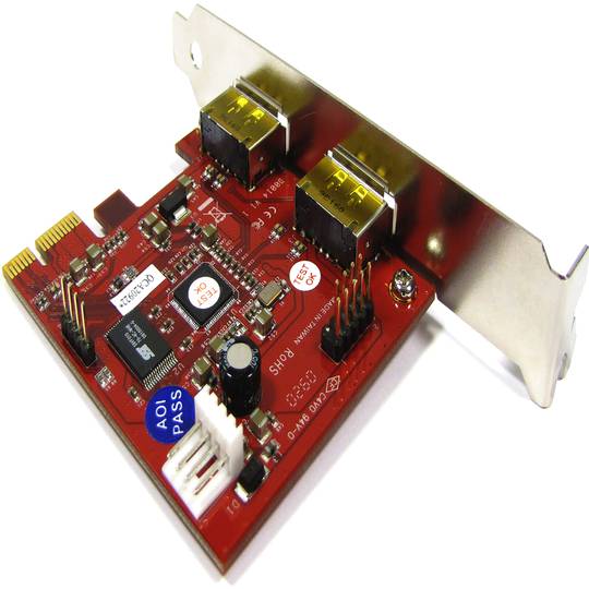 Adaptador PCI-Express a eSATA + USB (2 EXT) eSATAp SIL3132