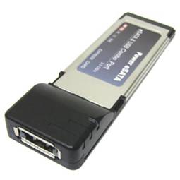 ESATA ExpressCard Adapter + USB (1-Port 34mm) eSATAp SIL3132