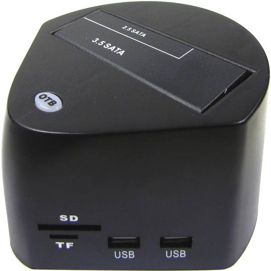 Docking Station SATA-HDD naar USB (HDD + USB-Hub + Geheugenkaart)