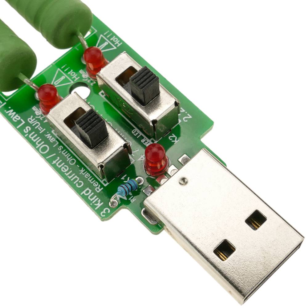 Resistenza di carico elettronica 2 x 5VDC 1A 2A 3A