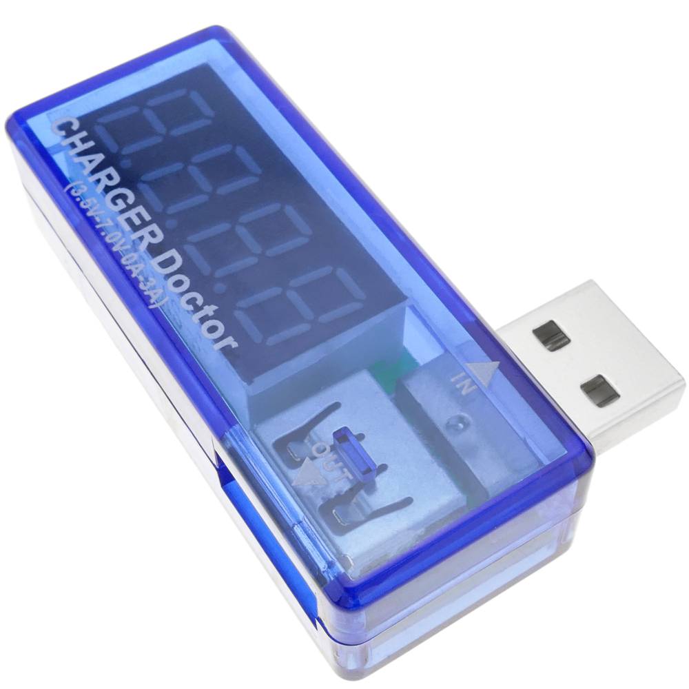 USB-voltmeter met 4-cijferige zoeker model DW-0887