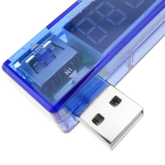 USB-voltmeter met 4-cijferige zoeker model DW-0887