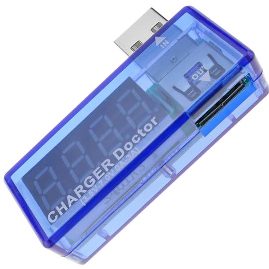 USB-voltmeter met 4-cijferige zoeker model DW-0887
