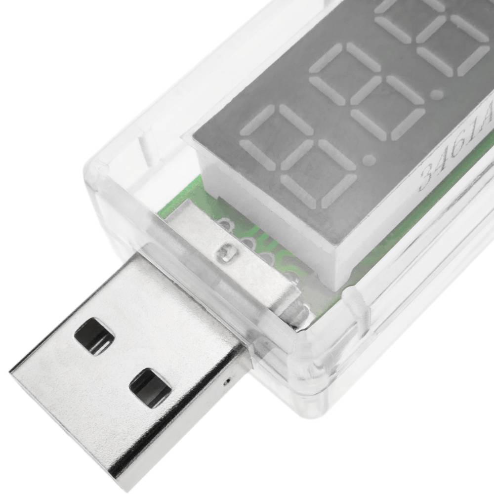 Voltmeter USB mit 4-stelligem Sucher Modell DW-0888