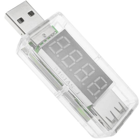 Voltmeter USB mit 4-stelligem Sucher Modell DW-0888