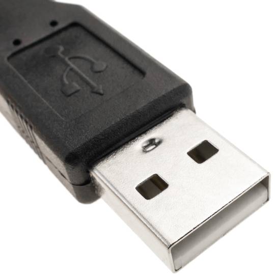 Krokodilklemmen an USB Stecker und Buchse 15cm