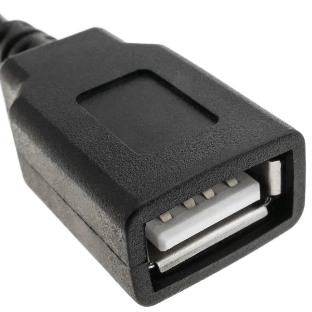 Krokodilklemmen an USB Stecker und Buchse 15cm