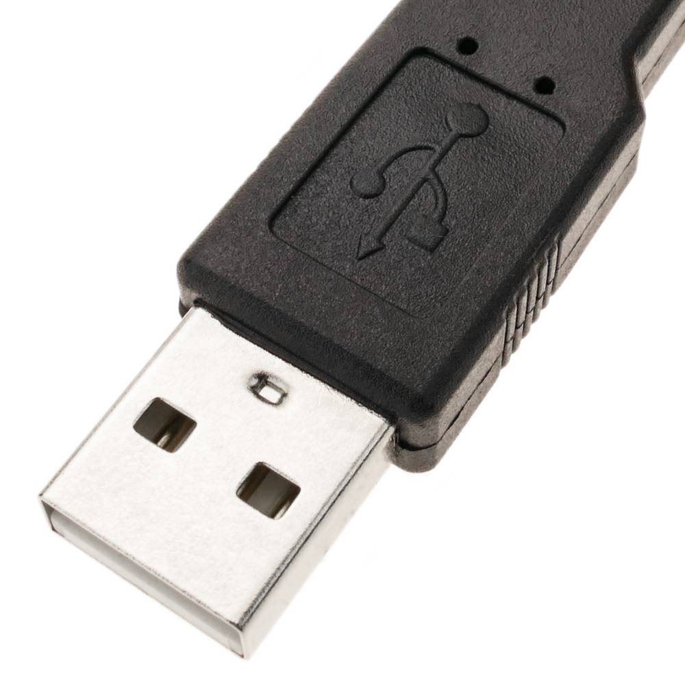 Krokodilklemmen an USB Stecker und Buchse 15cm