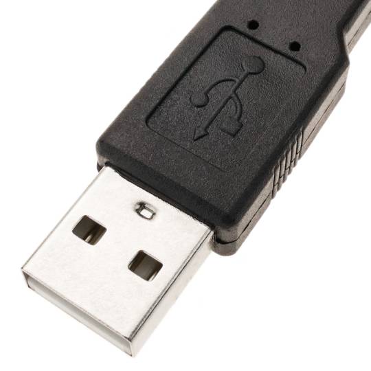 Krokodilklemmen an USB Stecker und Buchse 15cm