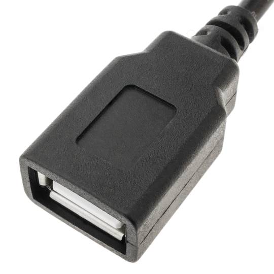 Krokodilklemmen an USB Stecker und Buchse 15cm