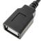 Krokodilklemmen an USB Stecker und Buchse 15cm