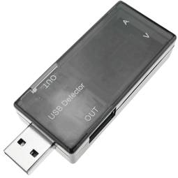Voltímetre Amperímetre i nivell de càrrega USB amb visors de 3 dígits