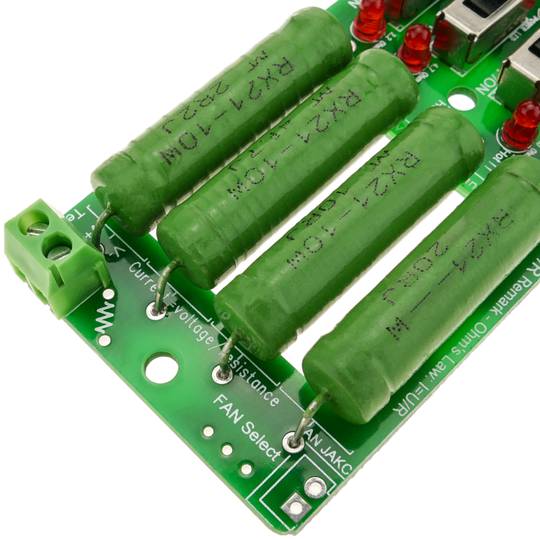 Elektronische belastingsweerstand 4 x 5VDC 1A 2A 3A