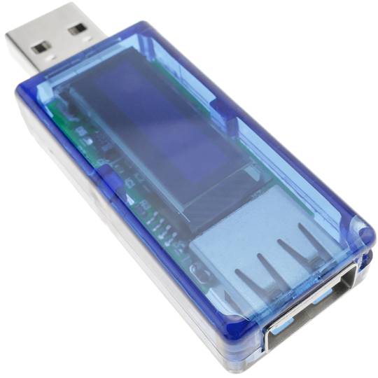 Voltímetro Amperímetro y nivel de carga USB con visores de 4 dígitos modelo DW-0890