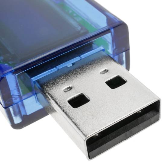 Voltímetro Amperímetro y nivel de carga USB con visores de 4 dígitos modelo DW-0890