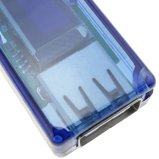 Voltímetro Amperímetro y nivel de carga USB con visores de 4 dígitos modelo DW-0890