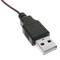 Power cable 5V USB type A male to 2m crocodile clips