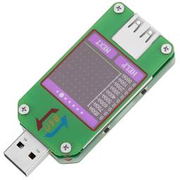 Multímetro amperímetro digital UM24C Bluetooth para portas USB com medição de tensão e amperagem